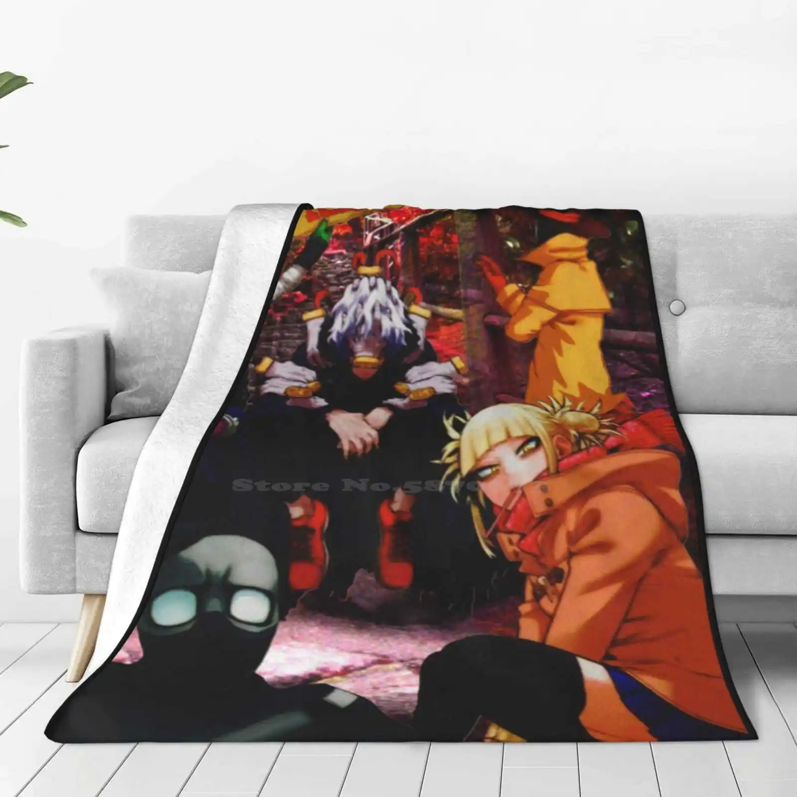 My Villain Academia Creative Design Light Thin Soft Flannel Blanket League Of Villains My Villain Academia Mha Bnha Tomura