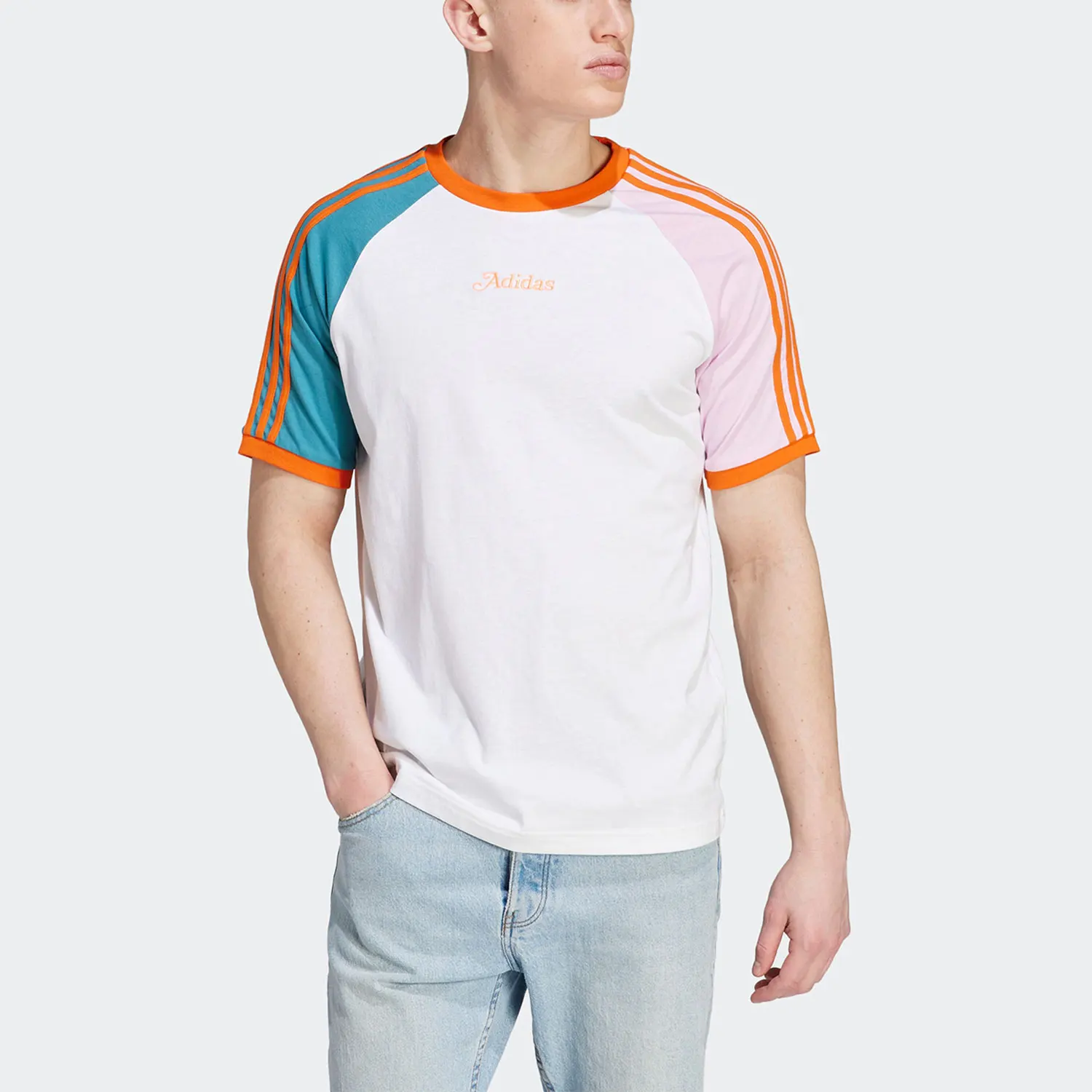 

Adidas Originals Trefoil Logo RAGLAN TEE Men's Short Sleeve T-Shirt IT8190