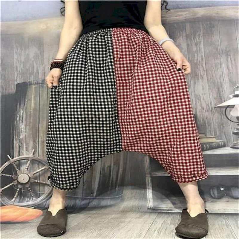 Lantern Pants Women Summer Elastic Waist Loose Casual Harem Pants Women Korean Fashion Harajuku Trousers Women Clothes Y2k Pants