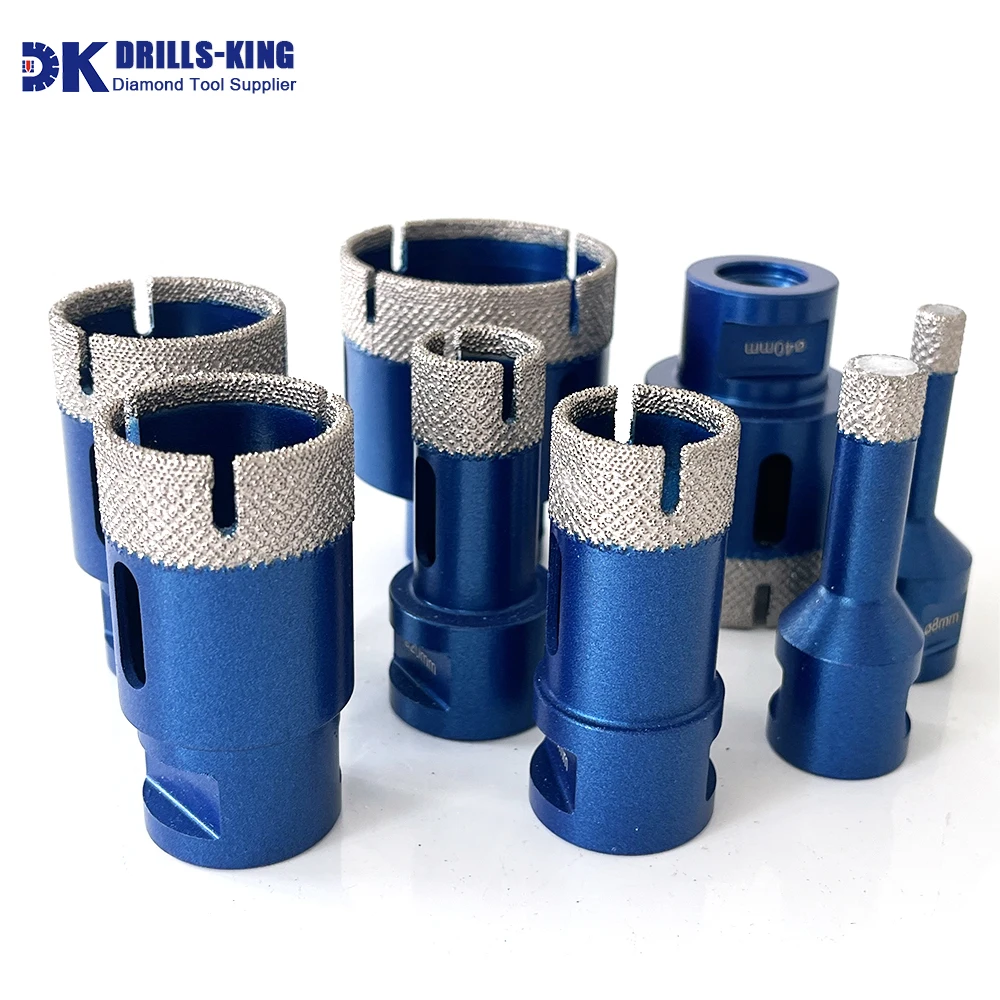 

Drills-King 1pc Dia6-68mm M14 Diamond Drills Bit Porcelain Tiles Cutter Drilling Core Bit Cuttting for Granite Marble Stone