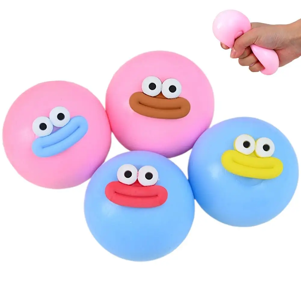 Divertido Juguete de Labios de Salchicha, Lindo Juguete Blandito Antiestrés con Ojos Grandes, Pelota de Aprietar, Juguetes Sensoriales, Regalo para Adultos y Niños