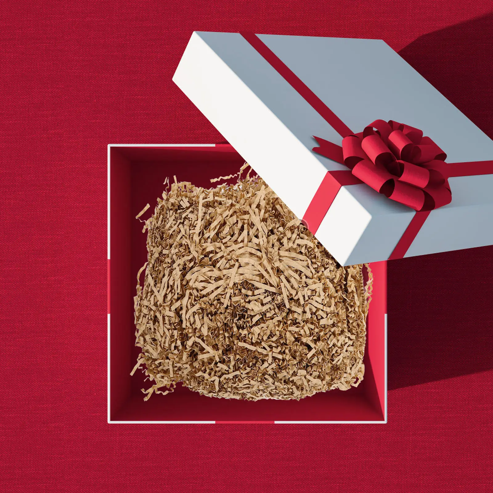 1 Bag Shredded Paper Filling Decorative Basket Filler Gift Box Filling Paper Packaging Basket Supplies Christmas Gift Filler