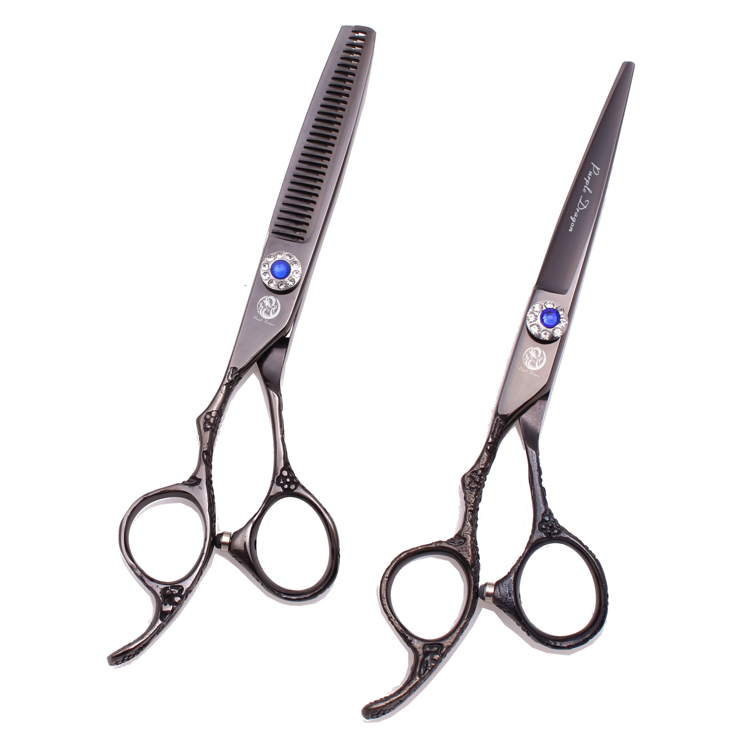 Professional Hairdressing Scissors Left Hand Purple Dragon 5.5\