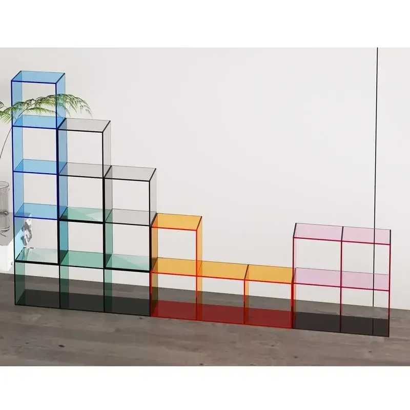 Acrylic Bookcase Household Multi-Layer Floor Display Cabinet