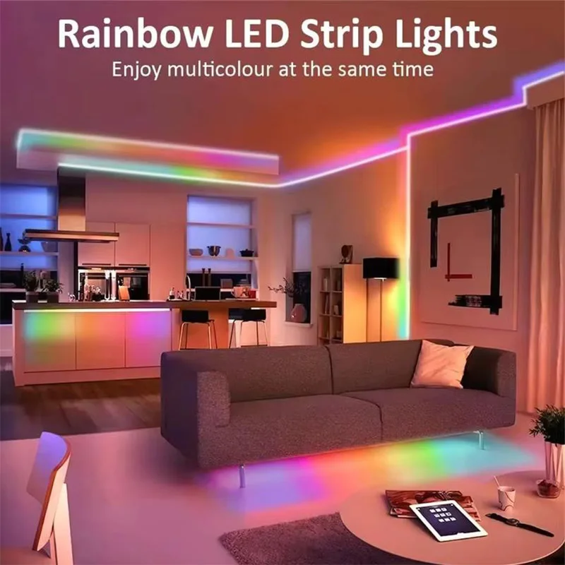 5 فولت USB RGBIC النيون LED قطاع 1/2/3/5 متر IP65 RGB النيون مصباح الشريط بلوتوث App مع مزامنة الموسيقى DIY بها بنفسك النيون إضاءة ديكور