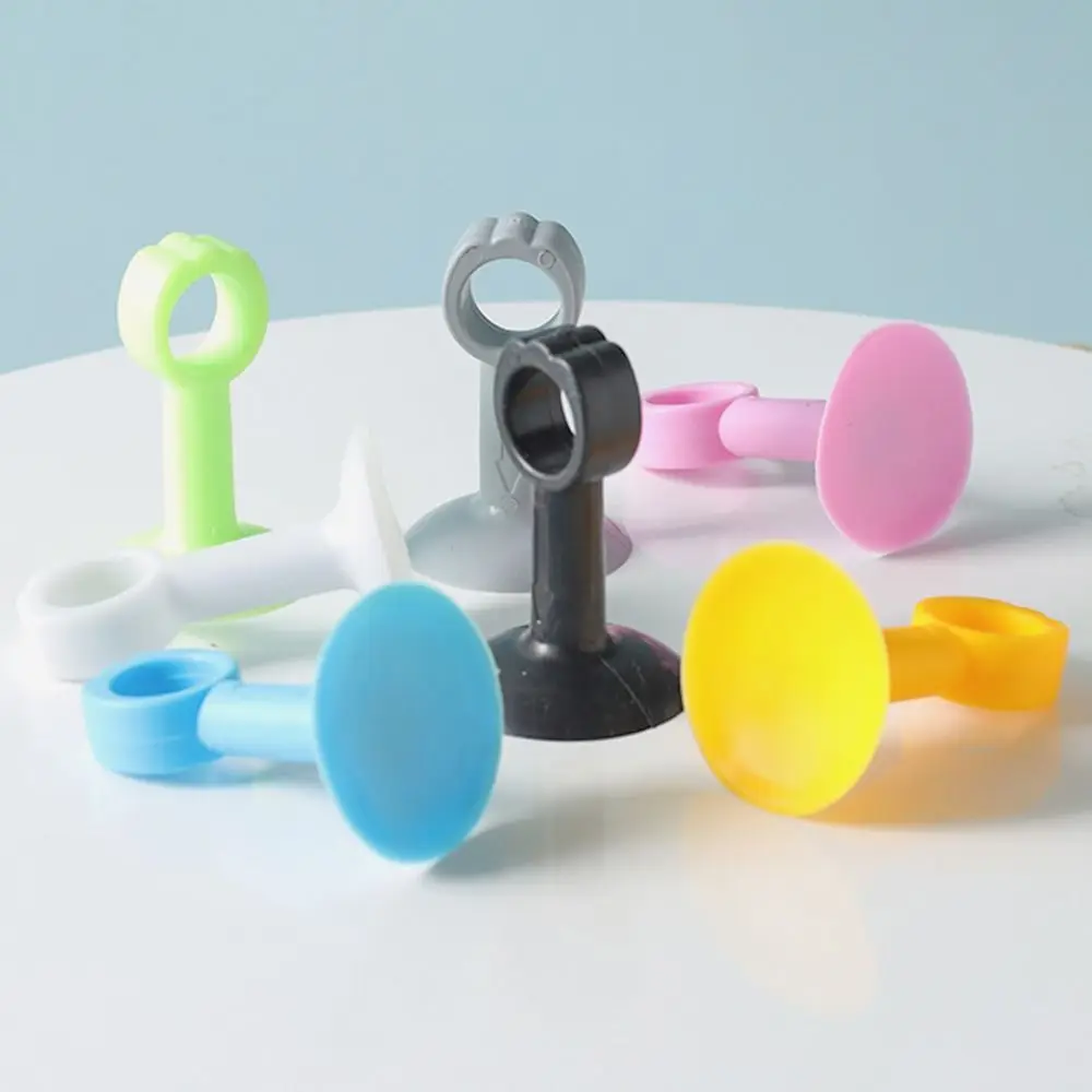 4pcs Soft Silicone Furniture Fittings Anti-damage Wall Protector Suction Cup Door Stopper Door Handle