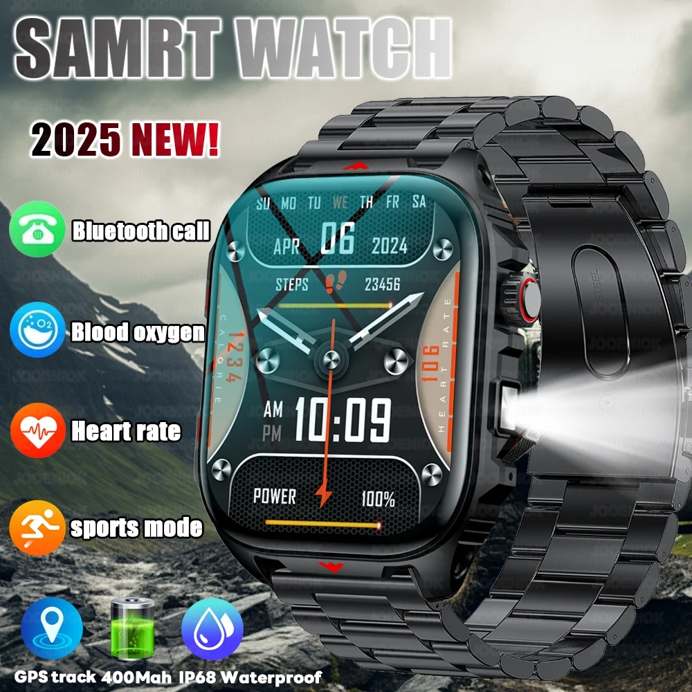 

Military Outdoor Smart Watch Men Fitness Tracker IP68Waterproof GPS Tracking Heart Rate Bluetooth Call Smartwatch Man For Xiaomi