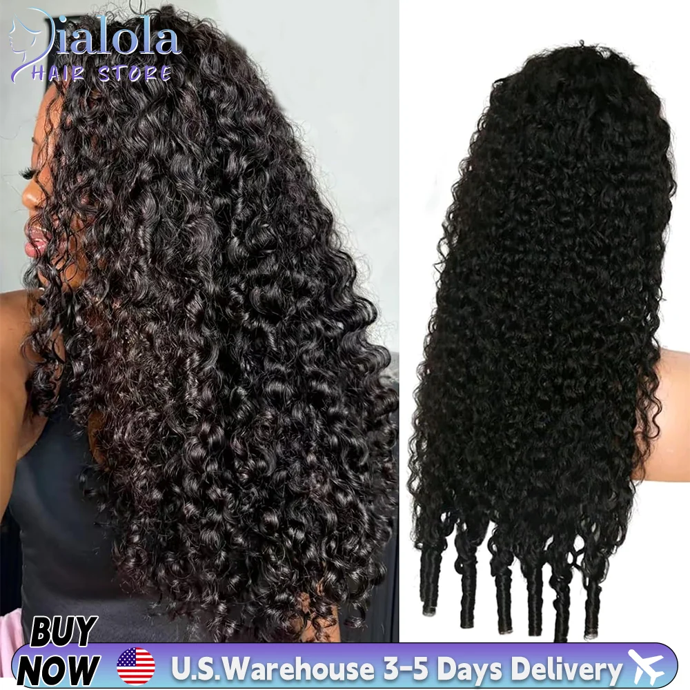 Perruque en cheveux humains bouclés birmans Dialola 250 densité, perruque en dentelle HD 13x6, perruque en dentelle frontale 13x4, perruque à ondulations profondes lâches, perruque à ondulations d'eau