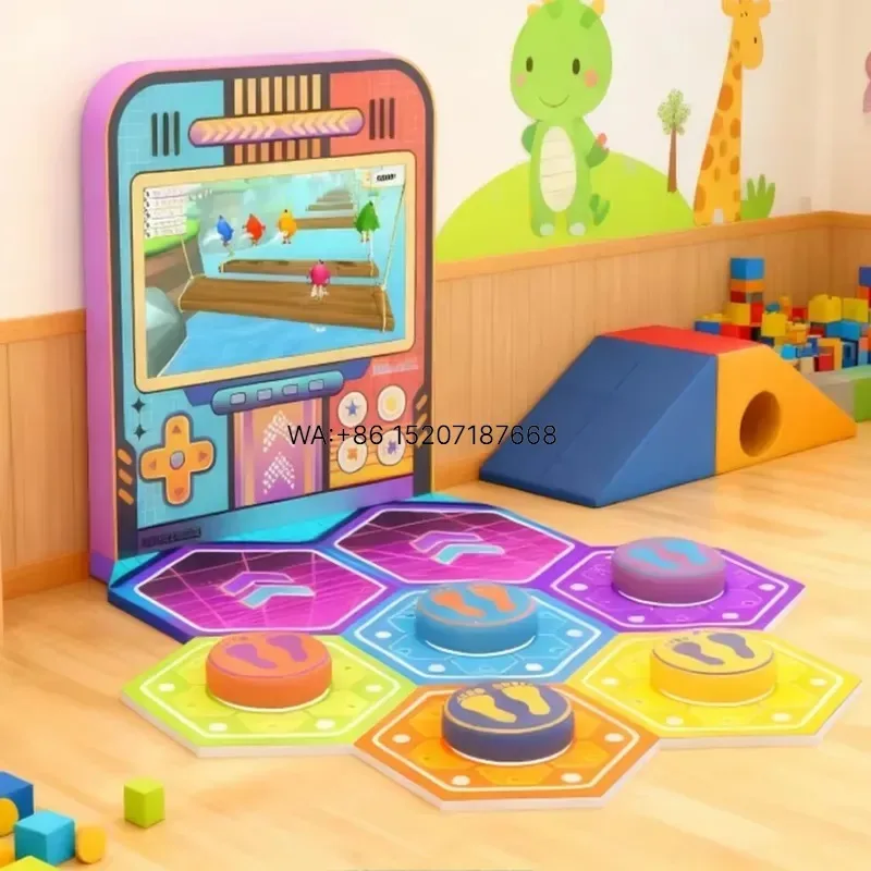 Wmwmnu for Customized Wholesale Smart Interactive Jumping Play System Motion LED Fitness Floor Equipment Installation for