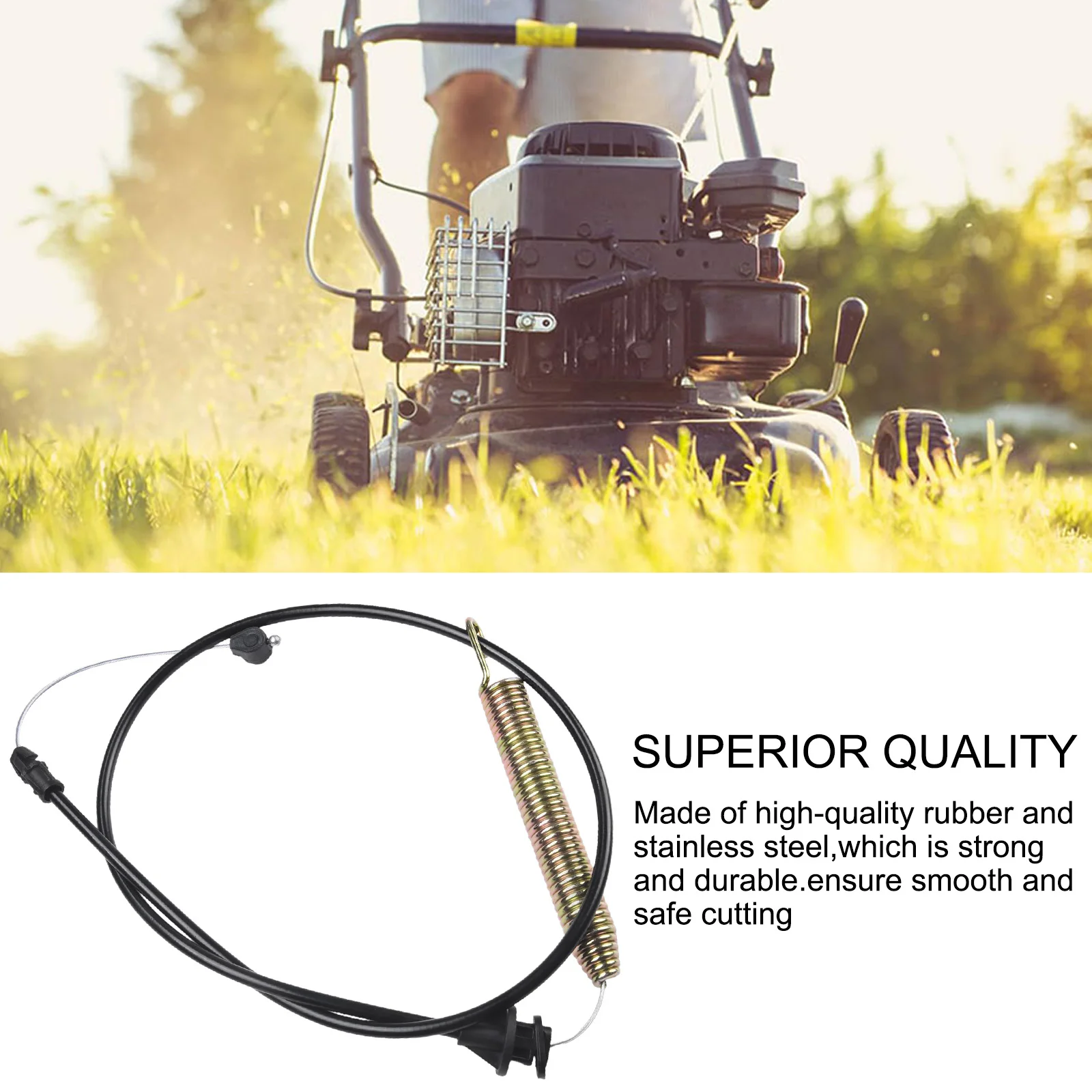 Garden Tools Outdoor Living Lawn Mower Clutch Cable Lawn Mower Parts Clutch Line Steel Suitable 114cm 175067 42\\\\\\\