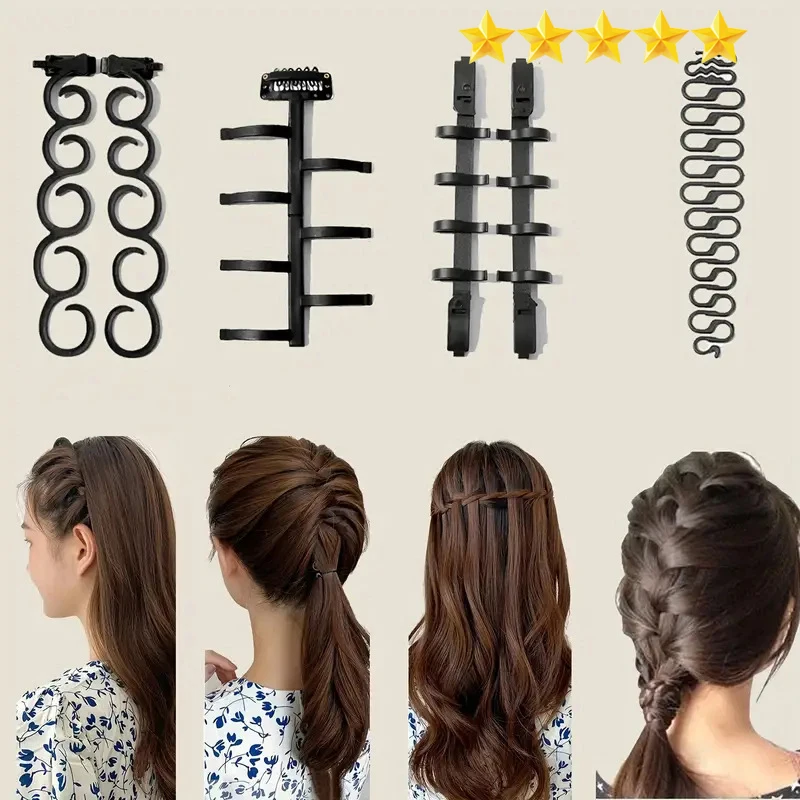 Lazy Hair Braid CHILDREN\'S Styling Automatic Tool Female Centipede Braid Fishbone Braid Braid Braid Hair Card