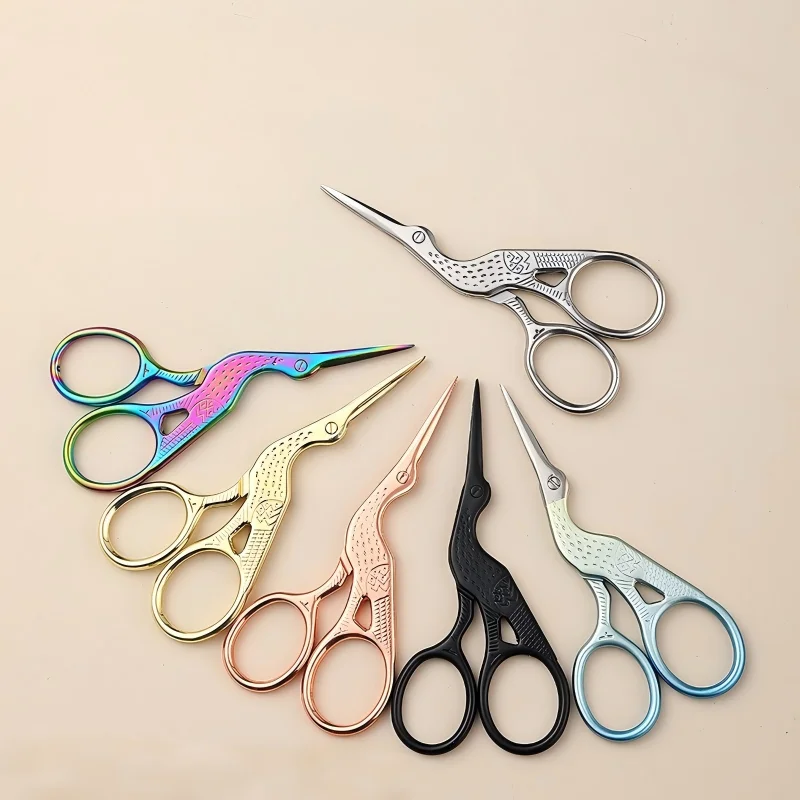 Stainless Steel Antique Scissors European Classic Craft Knitting Sewing Handicraft Scissor DIY Jewelry Tools New - view 5