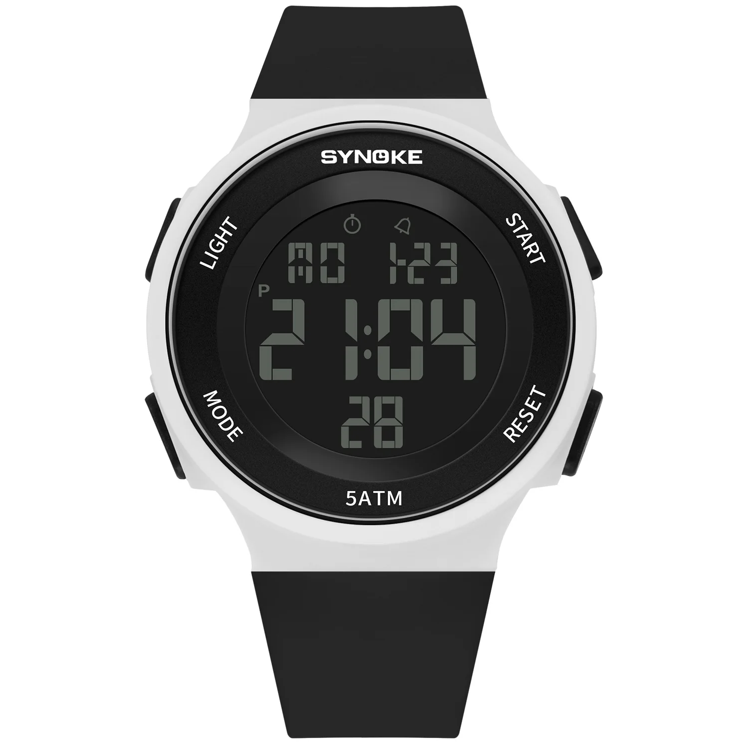 SYNOKE Electronic Watch Unisex Sport Watch Multifunction Military Sports Waterproof Luminous LED Digital Men Big Dial Student