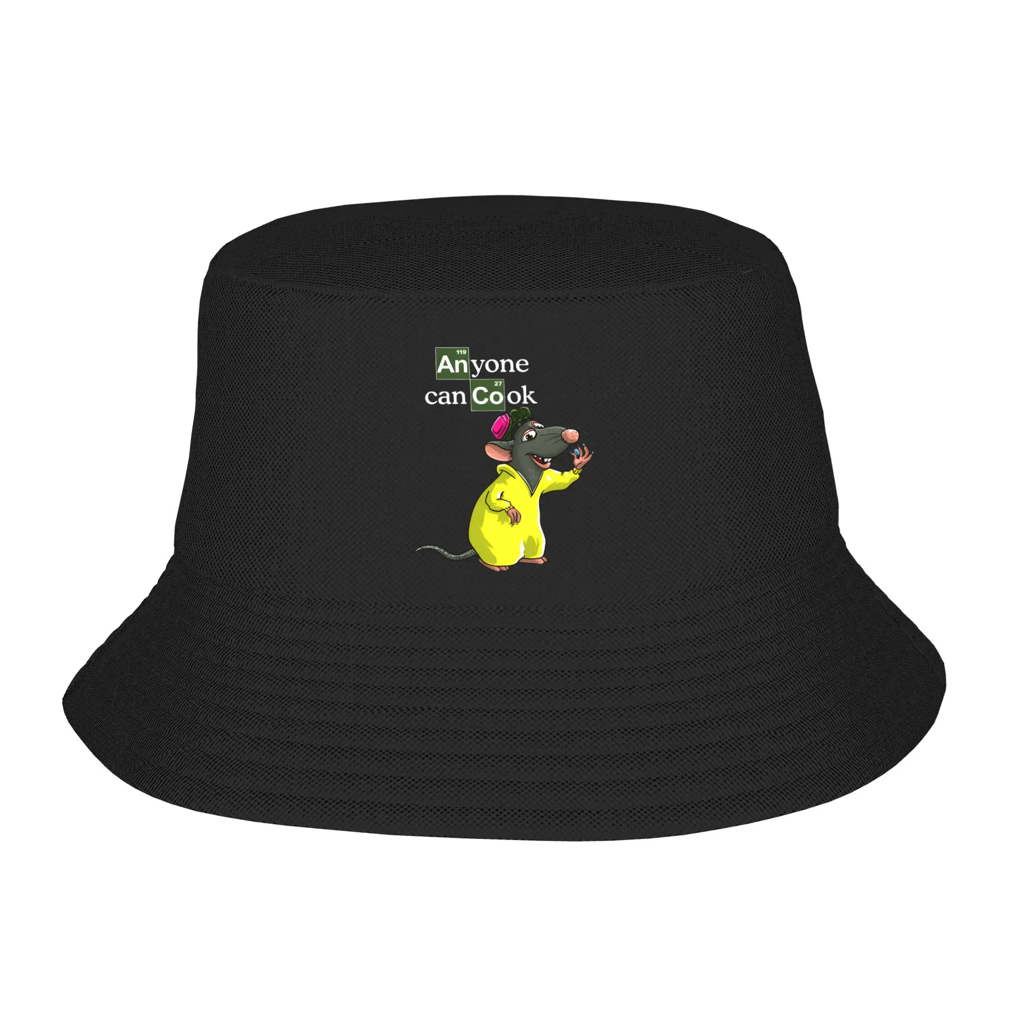 Men Women Breaking Rat Bucket Hat Ratatouilles Breathable Fisherman Hats Spring Classic Fishing Caps Outdoor Design Sun Hat
