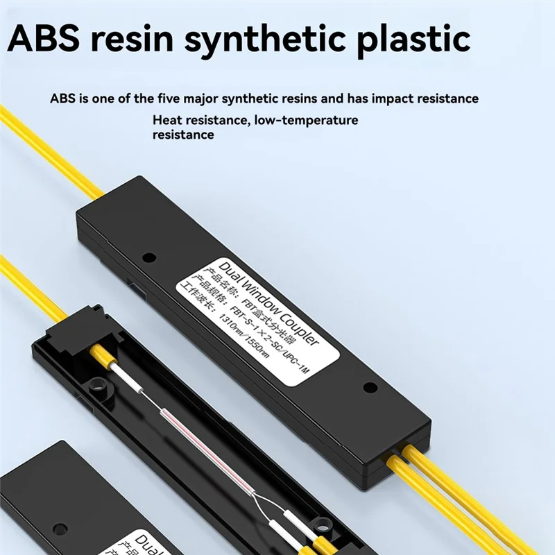 A99E-Coupler Dual Window 1/2 FBT Fiber Optical Splitter Pigtail For Fibre Communication System