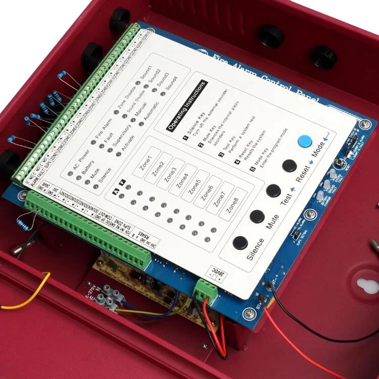 Smoke Detector Control Panel Fire Detector System Fire Alarm System  4 Zone 8 Zones or 16 Zones Optional