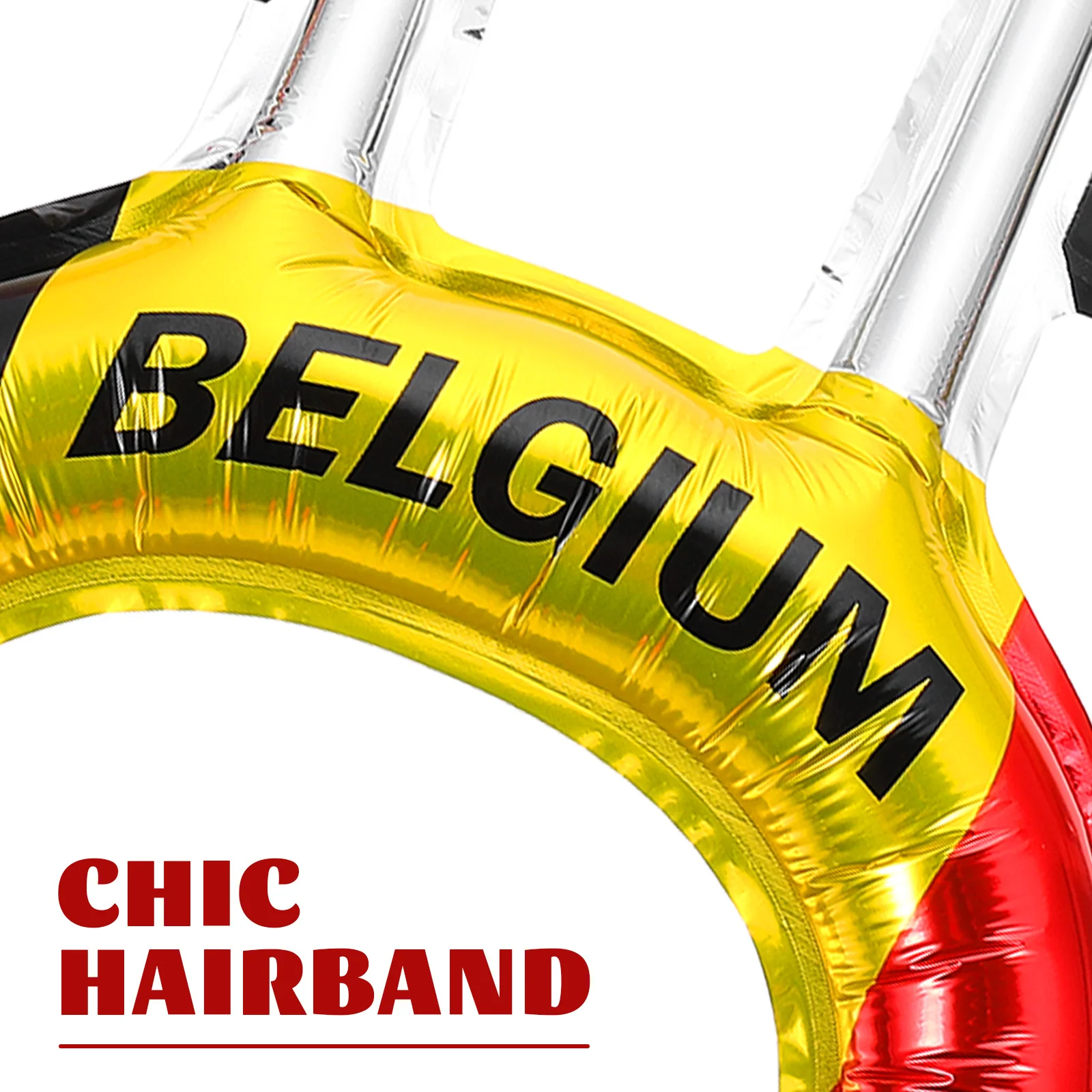 

50Pcs Flag Design Headbands Football Themed Hair Hoops for Party Fans Decorative Headband for Soccer Game Photo Props