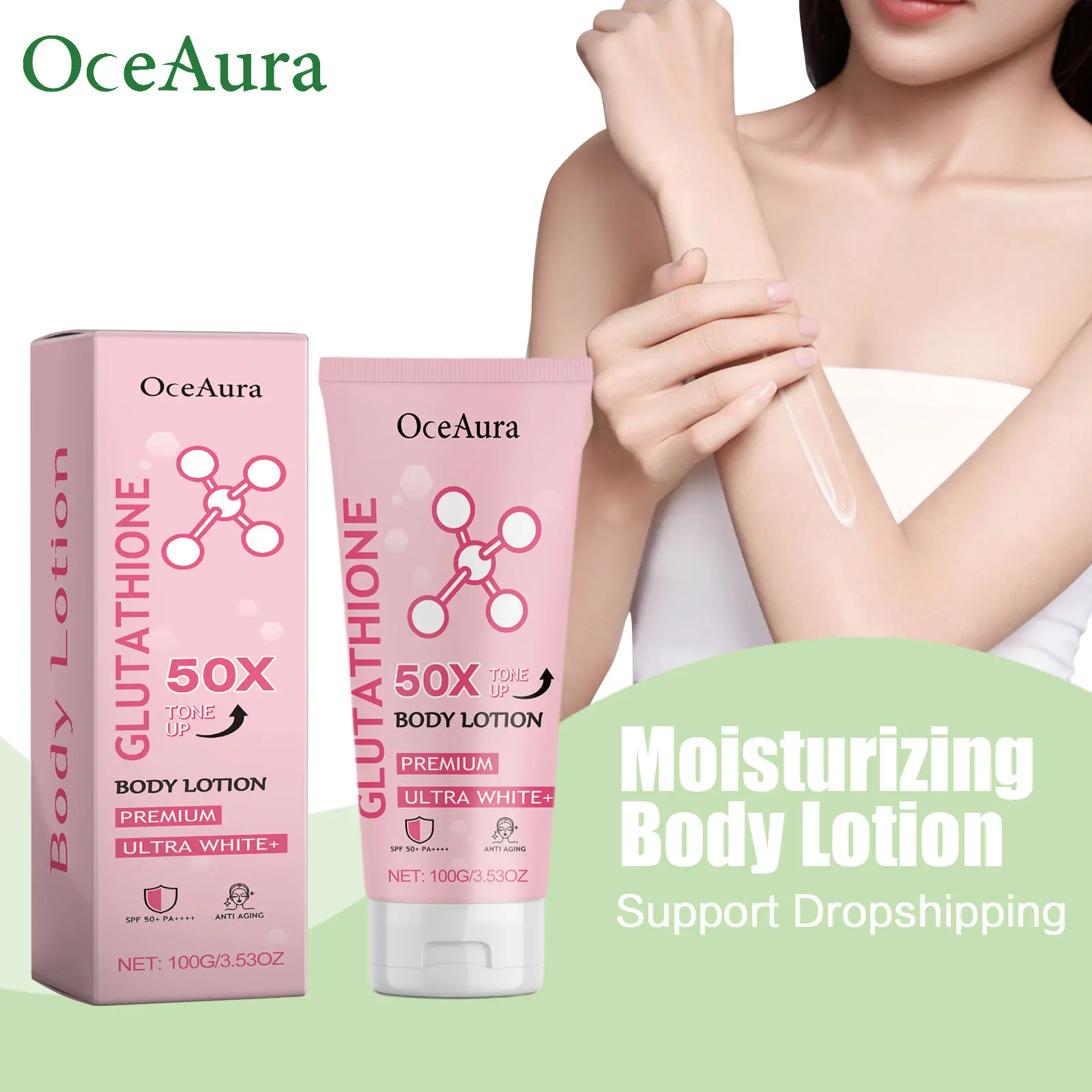 

Arbutin Lightening Body Lotion For Glowing Skin Reduce Dullness Even Skin Tone Relief Dryness Hydrating Moisturizing Body Cream