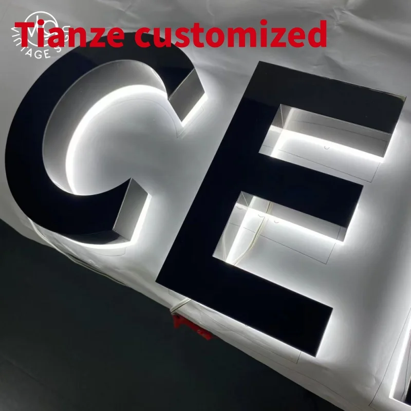 

(customized)Store Front Sign Custom Acrylic Logo Signage Desig Shop Signboard Lighting Custom Led Advertising Letters