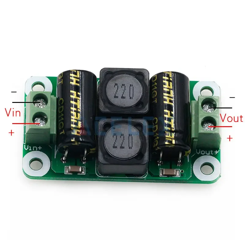 0-50V 4A DC power supply filter board Class D power amplifier Interference suppression board car EMI Industrial control panel a