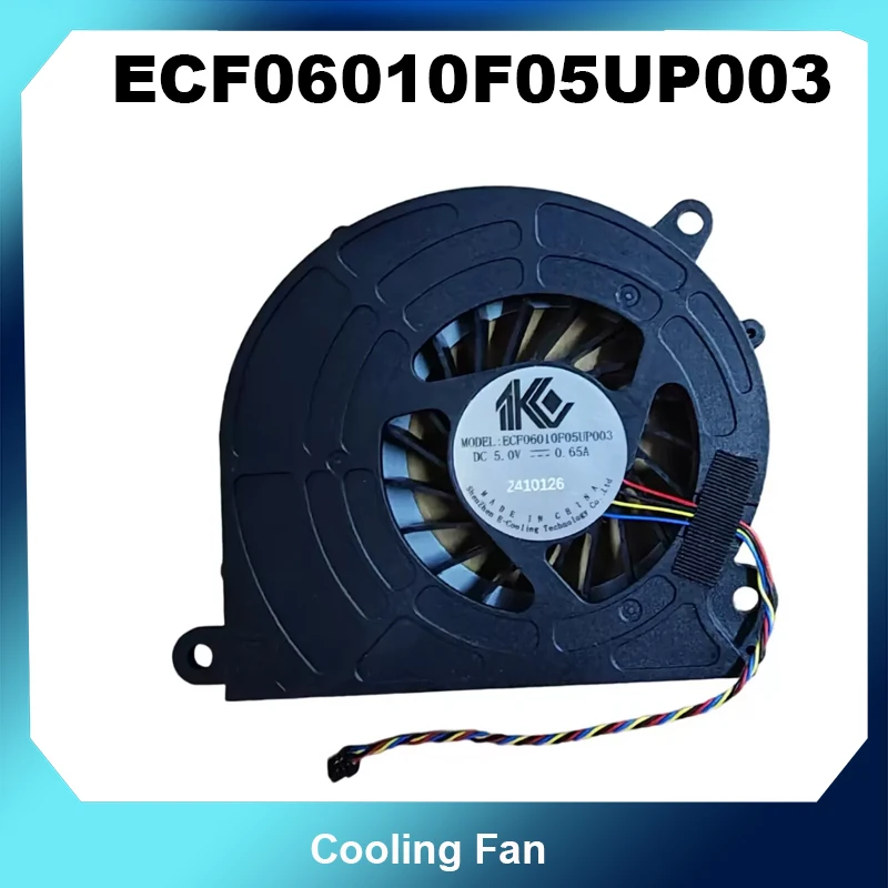ECF06010F05UP003 DC5V 0.65A 4Pin PWM Turbo Cooling Fan High Airflow Notebook All-in-One CPU Replacement Cooler