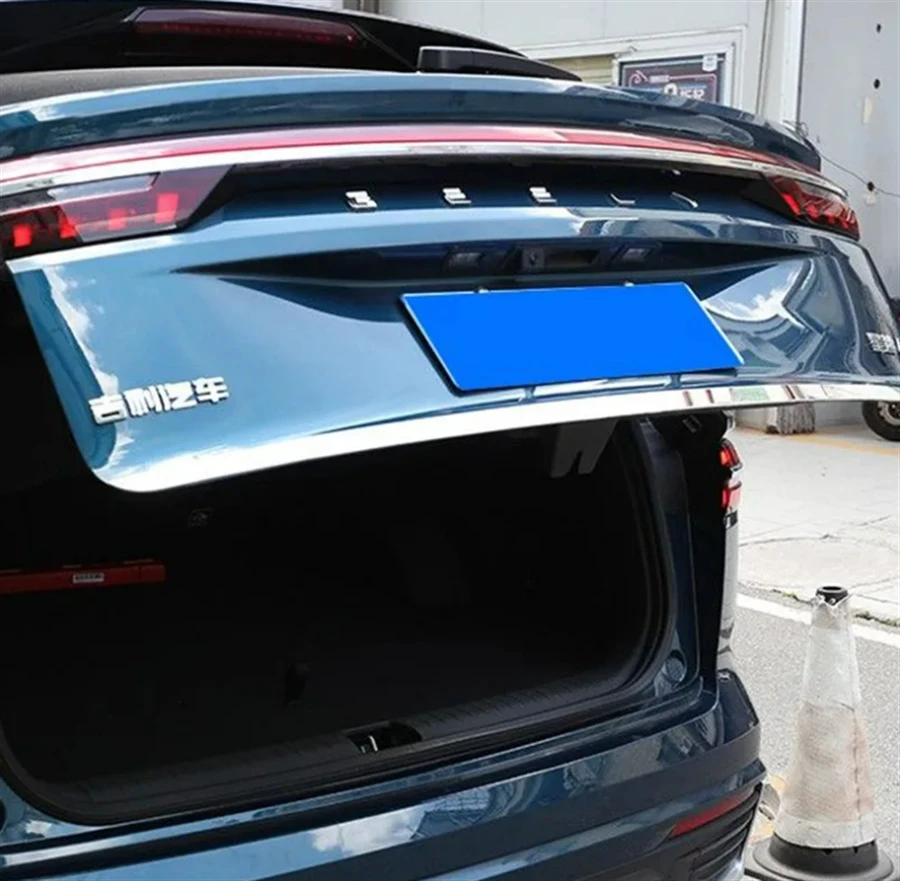 

Наружные аксессуары, задняя багажная дверь, дверная полоса, лента, крышка крышки, отделка для Geely Monjaro 2021 2022 2023