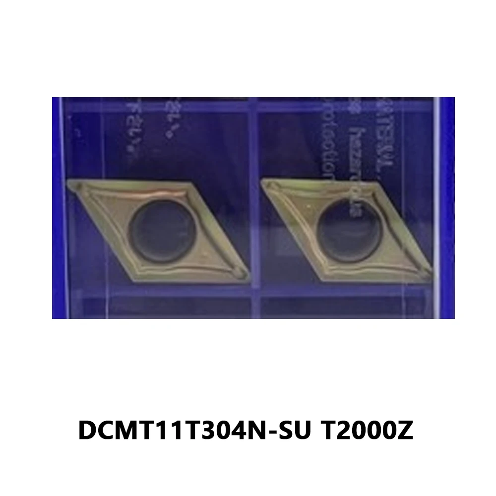 DCMT11T304 N SU 55° Inserts DCMT11T3 04N SU DCMT 11T304 N-SU Original DCMT11T304N-SU T1500Z Carbide Blade Turning Lathe Cutting