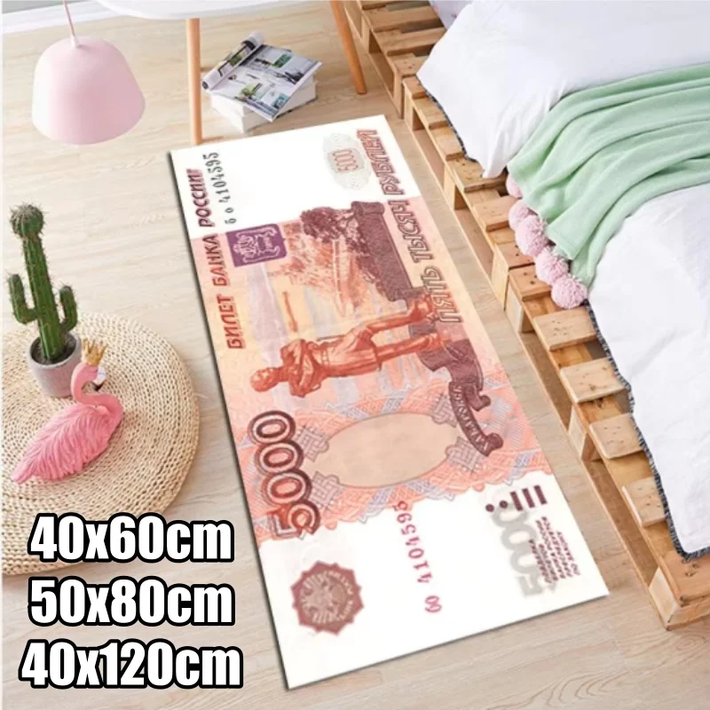 

Kitchen Money Design Bills Crystal Soft Rug Waterproof SkidResistant Entrance Mat for Home Use Hallway Bathroom Doormat
