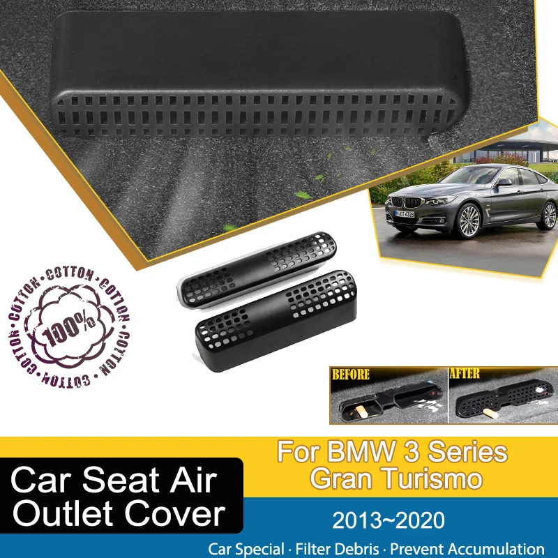 

Car Air Condition Vent Covers For BMW 3 Series Gran Turismo F34 2013~2020 ABS Under Seat Mouldings Outler Films Auto Accessories