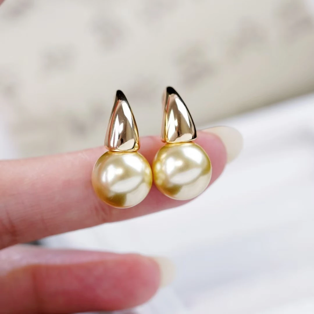 925 Sterling Silver Earrings Base Findings Mountings Jewelry Mounts Fittings Women's Accessories for 11-12mm Pearls