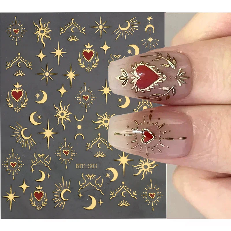 1 시트 3D 하트 스티커 손톱용 발렌타인 데이 장식 - Nail Art Valentines Day 리뷰 및 가격