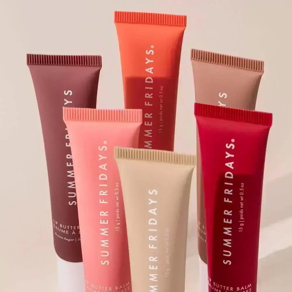 

Summer Fridays Lip Balm Moisturizing Smooth Soft Lips Cosmetics Sugar Vanilla Beige Sweet Mint Makeup Lip Care Women Lipstick