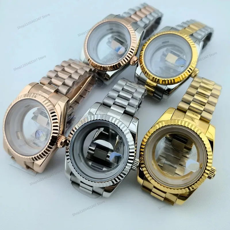 For Upper and Lower Double Calendar Ring Case Accessories, Suitable for 8285 Mechanical Movement 20mm Strap