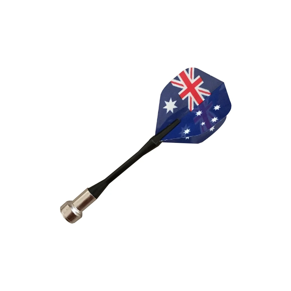 

18 Pcs Magnetic Flag Steel Tip Flights Stainless Steel Needle Grip Rods Beginners Easy Throw Training Set