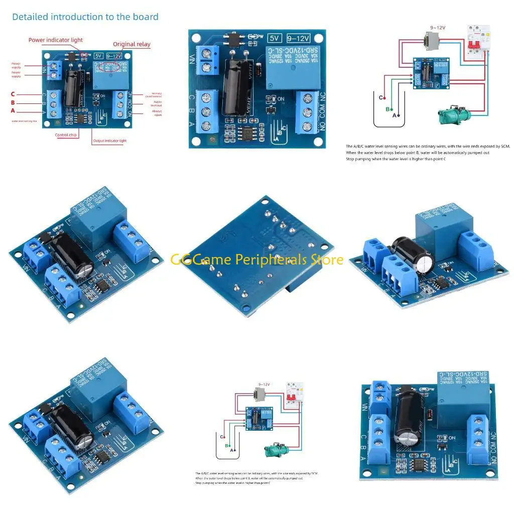 

U55B Industrial Use Water Level Controller Relays Module 12VDC For Pools And Well