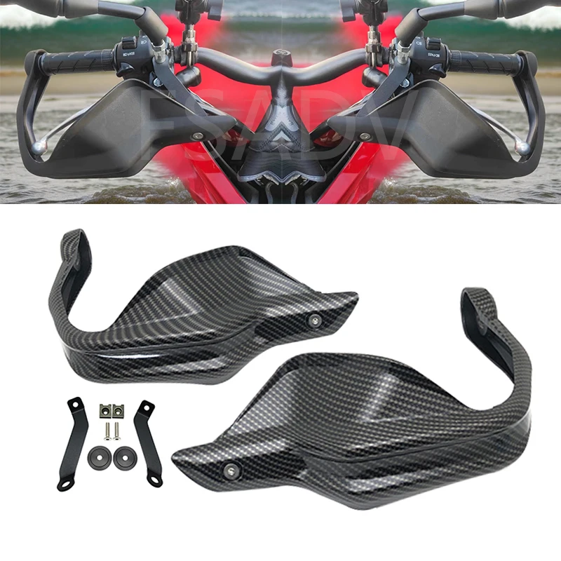 

For HONDA CB650R CB650F CB 650F CB 650R 2014-2023 2020 2021 2022 Carbon Look Motorcycle Handguard Shield Hand Guard Protector