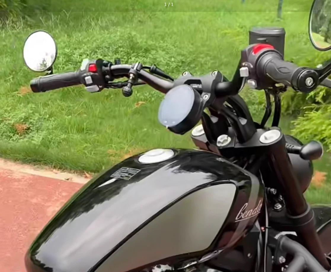 الرجعية دراجة نارية المقود 22 مللي متر 7/8 الكلاسيكية دراجة نارية عجلة القيادة ل رويال انفيلد بوبر المروحية كروزر سكوتر مقود