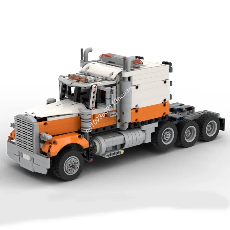 1303 pièces MOC Semi camion contrôle Mod modèle technique bâtiment cadeau de noël blocs Construction brique créative enfants jouets anniversaire