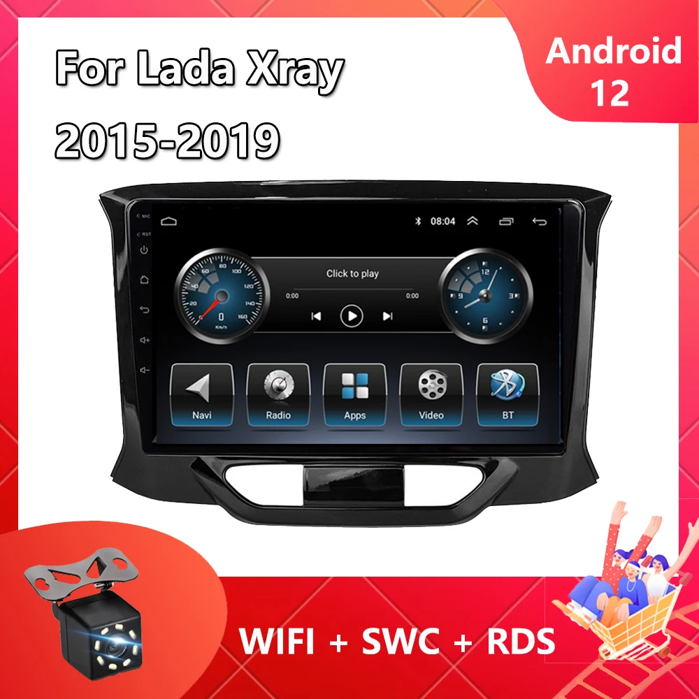 

Android 12 Car Radio For Lada Xray X Ray 2015 - 2019 Multimedia Player 2 Din Navigation GPS Carplay Autoradio Stereo DVD RDS DSP