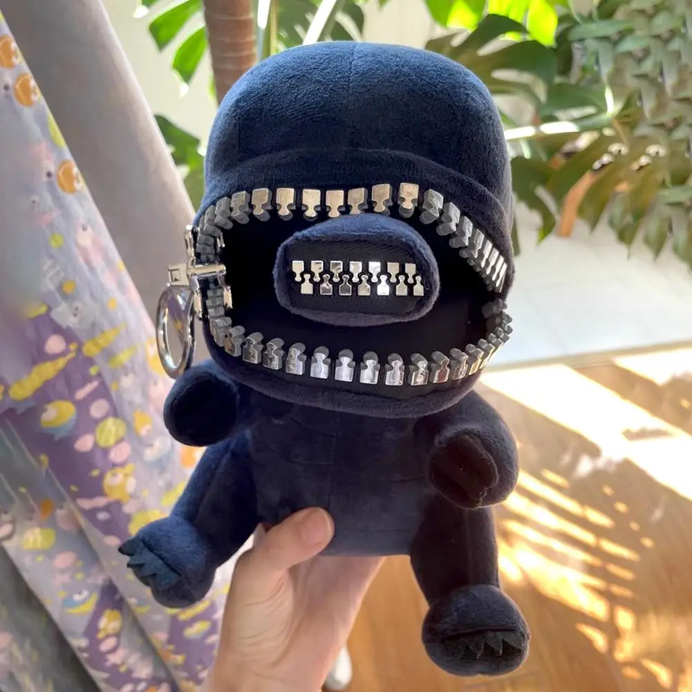 Kawaii Alien Xenomorph Plush Toy Zipper Mouth Plush Doll Kawaii Plush Pillows Stuffed Toys Cute Room Decoration Stuffed Toys