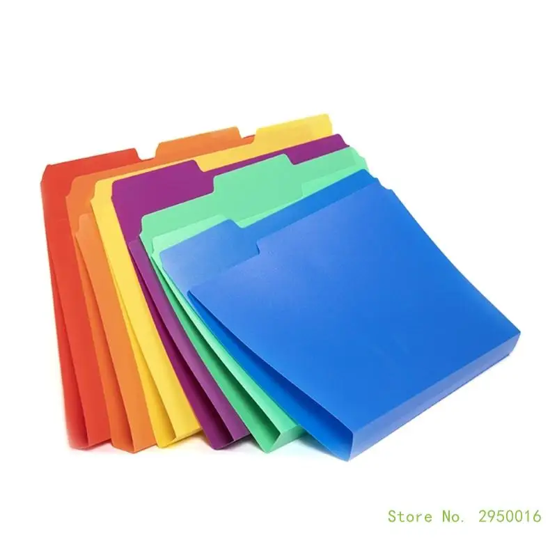 

6/18/36pcs A4 Plastic File Folders with Macaron Colors for File Storage and Organization Easy-to-Identify Tabs Included