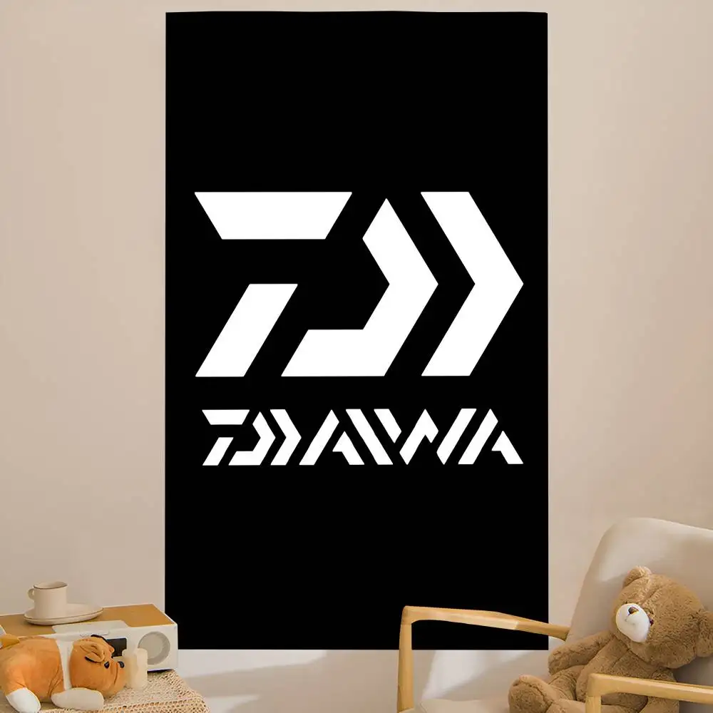 Fishing Tackle Brand D-Daiwa DIY Wall Tapestry for Living Room Home Dorm Decor Wall Art Decor