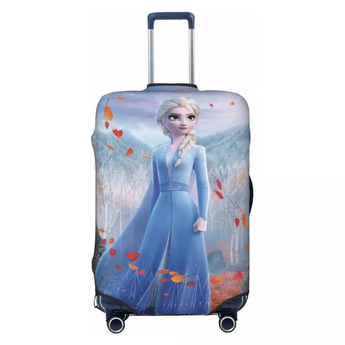 

Frozen Elsa Princess Travel Luggage Cover Washable Anime Animated Suitcase Cover Protector Fit 18-32 Inch