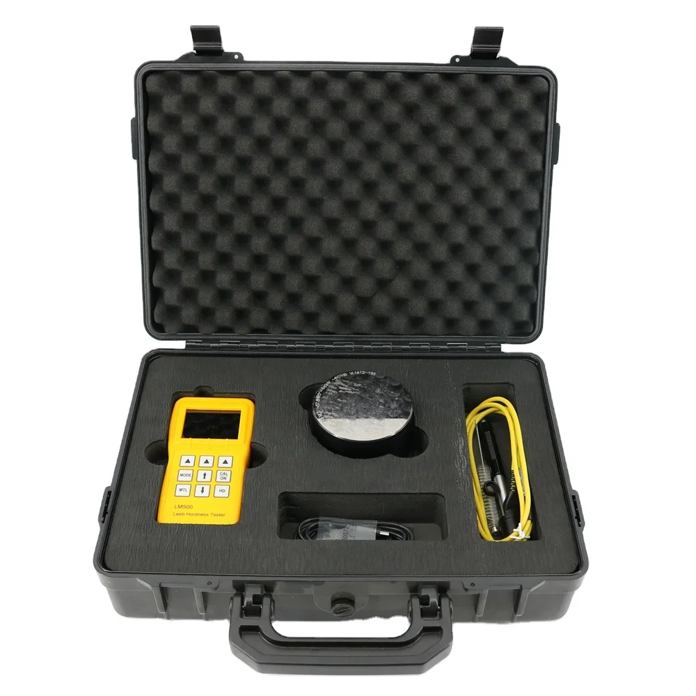 LM500 Portable Leeb Hardness Tester Digital Hardness Gauge with D Type Impact HLD(200-960)