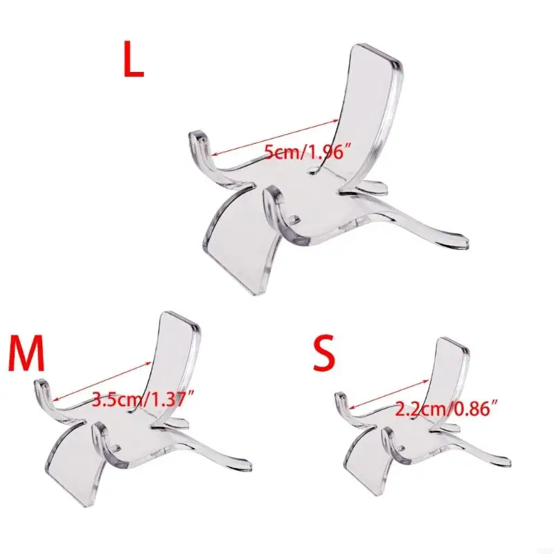 G92C 10PCS Crystal Stone Display Suporte para o suporte doméstico Decoração para o titular da organização desktop da