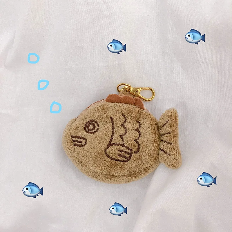 Nieuwe Japan Taiyaki Vis Pop Portemonnee Tas Knuffel