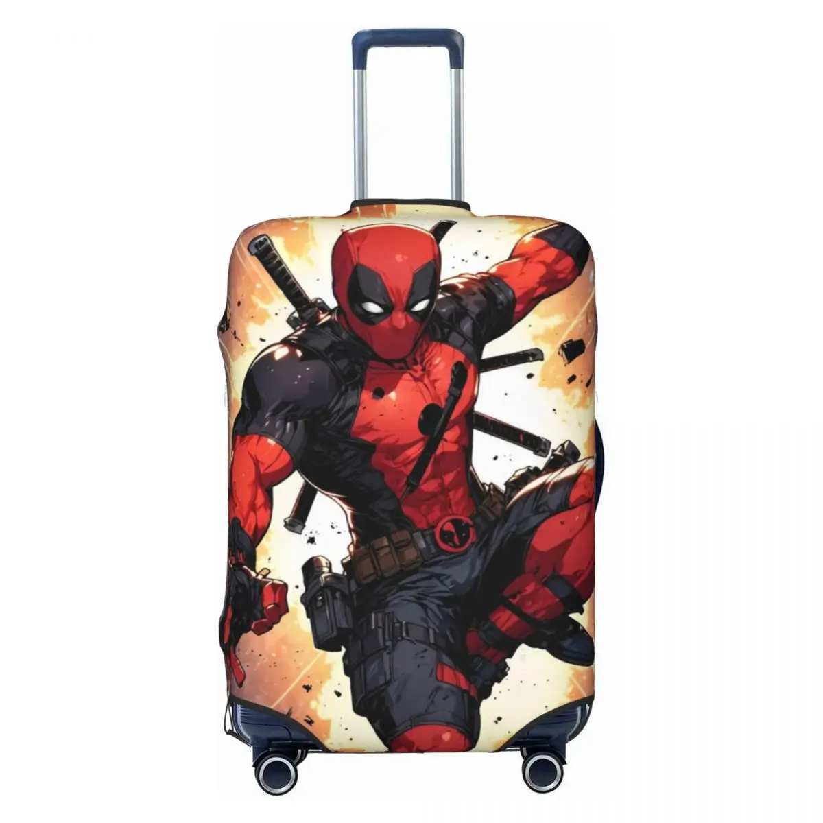 

Custom Deadpool Cool Luggage Cover Protector Cute Anime Cartoon Travel Suitcase Protective Cover for 18-32 Inch