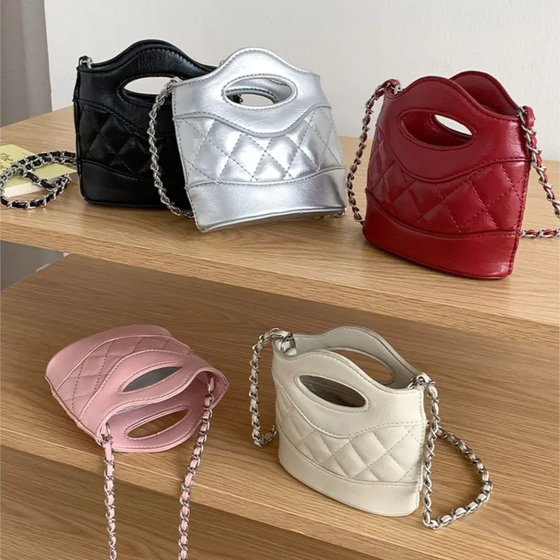 2024 Summer New Mini Crossbody Bags Women Fashion Korean Chain Shoulder Bags High-quality Casual Simple Silver Mini Bag Ladies