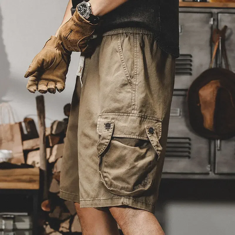 Mens Cargo Shorts Button Wide Loose with Pockets Short Pants for Men Baggy Beautiful Luxury Popular New in Comfortable Jorts Y2k