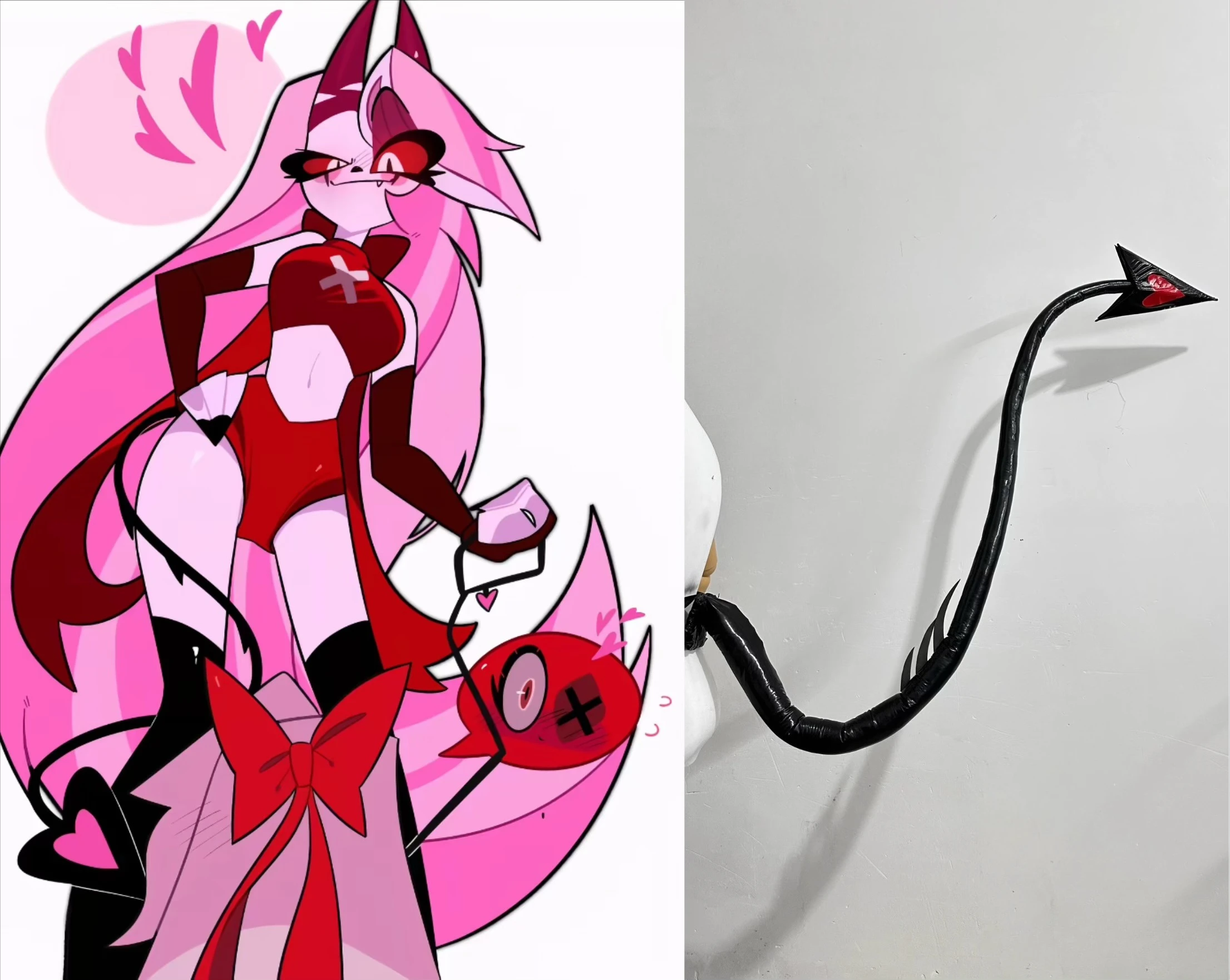 Hell Inn Xiali Devil Tail COS Prop Customization Handmade Animation Props Tail Cos Anime Props